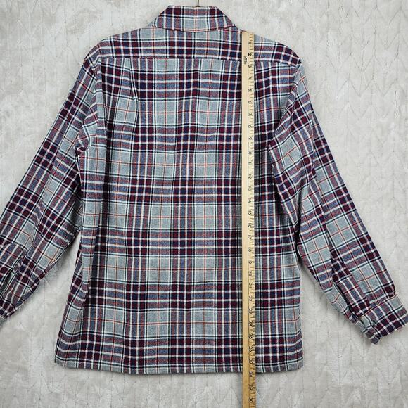 Vintage Pendleton Board Shirt Mens Medium USA Made Loop Collar Plaid Outdoors - Picture 6 of 7